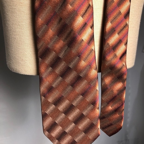 Mens Brown Tie. Tino Cosina. Italy.Like New. - Picture 2 of 3